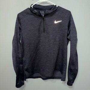 Nike Charcoal Gray Quarter-Zip Pullover